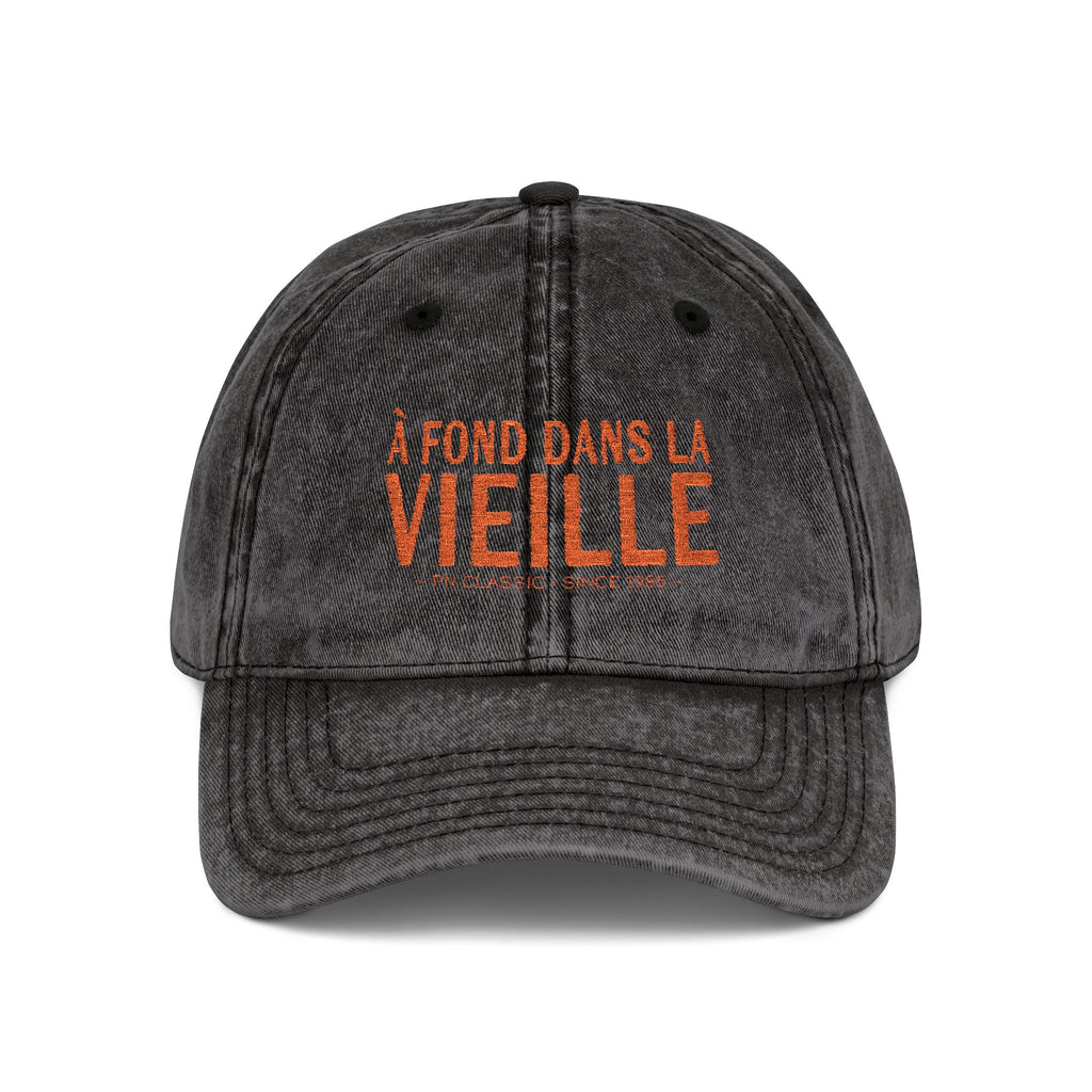 Casquette vintage « À FOND DANS LA VIEILLE »