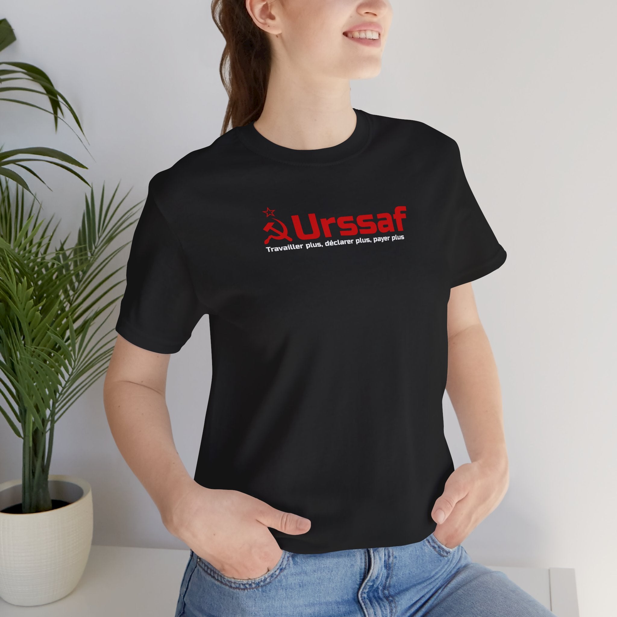 T-shirt « URSSAF - Travailler plus, déclarer plus, payer plus »